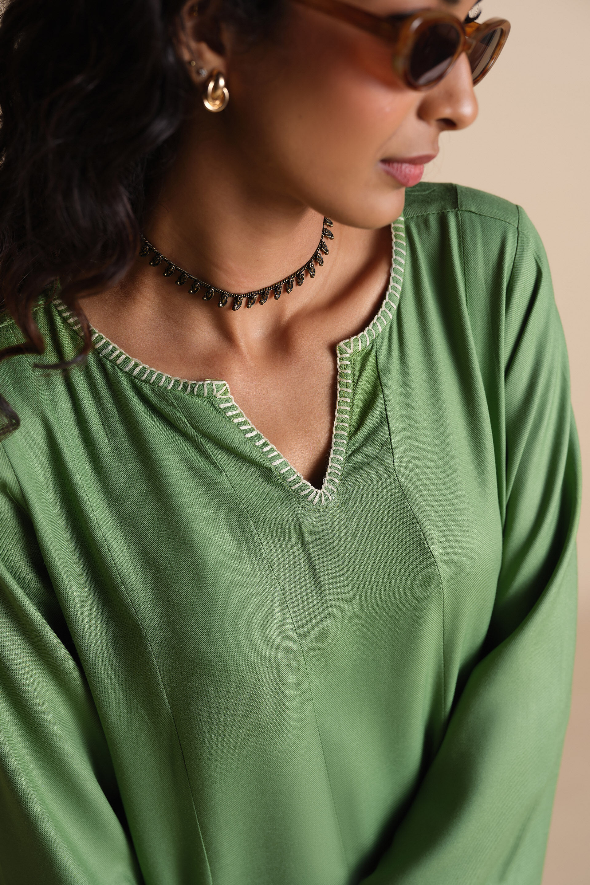 Kudrat Noor Kurta, Sage Green, image 5